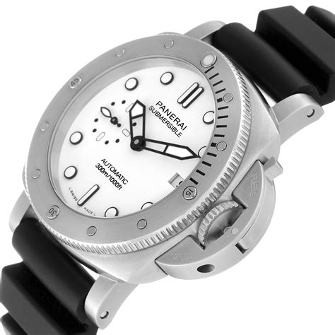 panerai submersible collection|panerai submersible 42mm white dial.